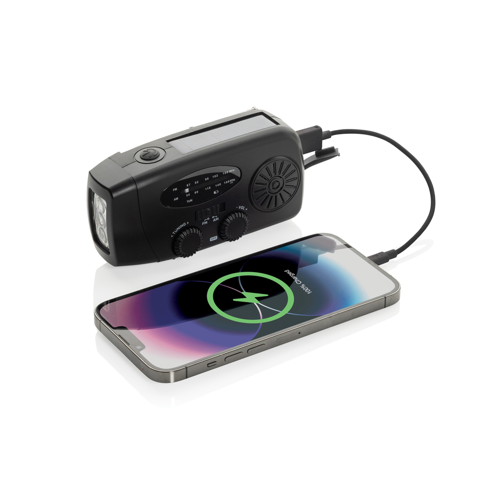 Radio de emergencia plástico reciclado RescueWave RCS