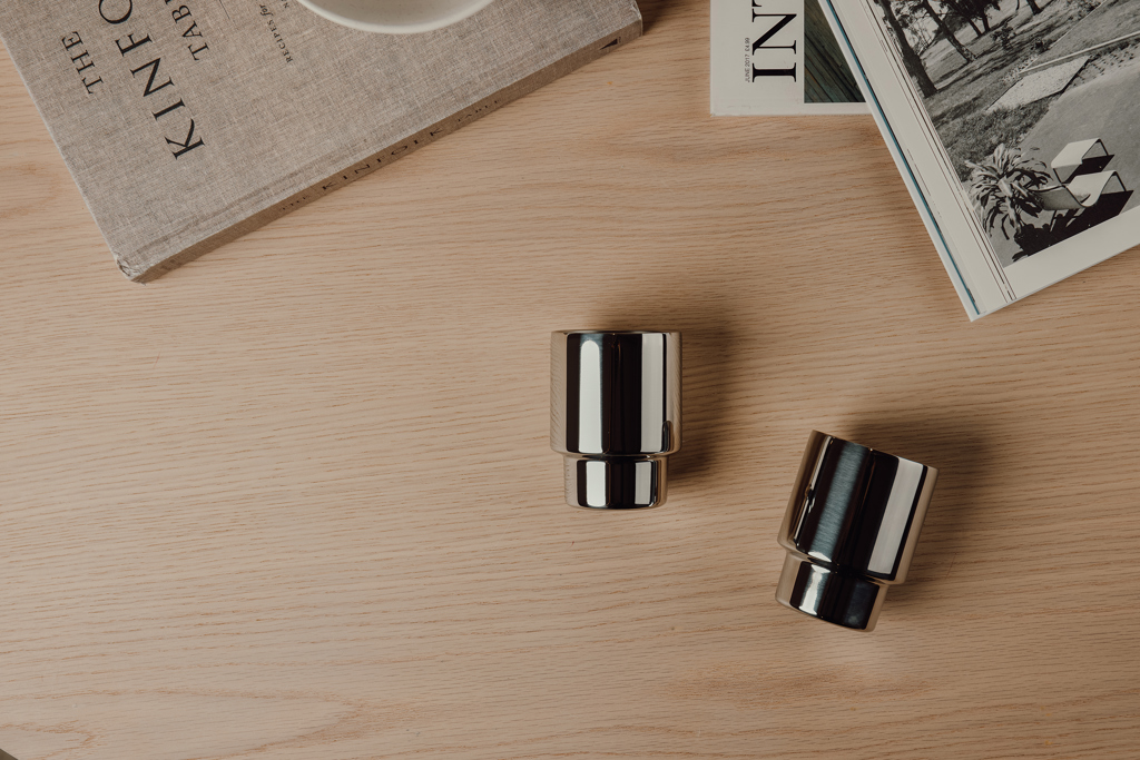 Set 2 tazas de acero inoxidable recicladas VINGA Nagano RCS