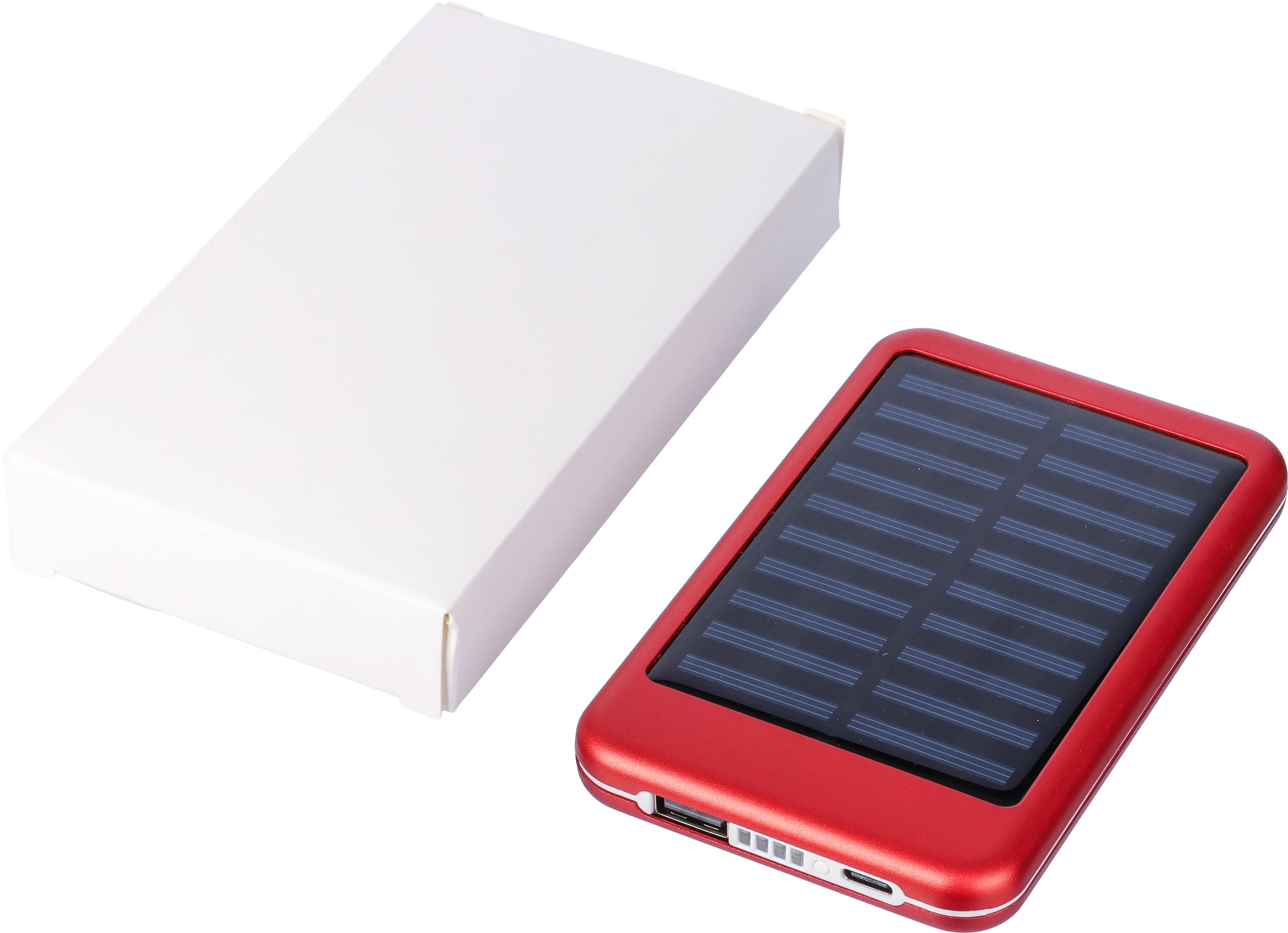 Power Bank solar de aluminio Tycho
