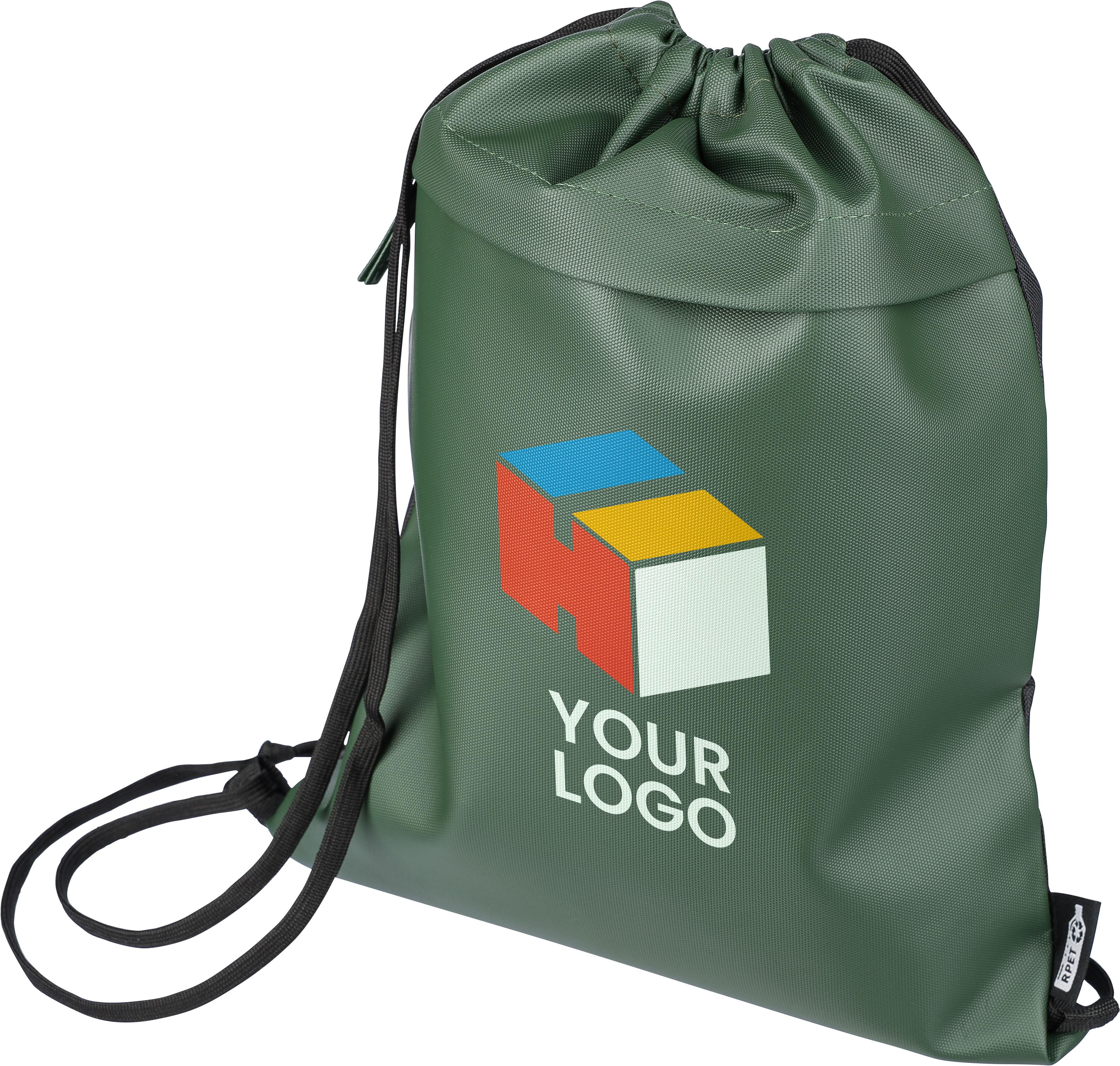 Mochila con cordones de poliéster rPET (600D) Auri