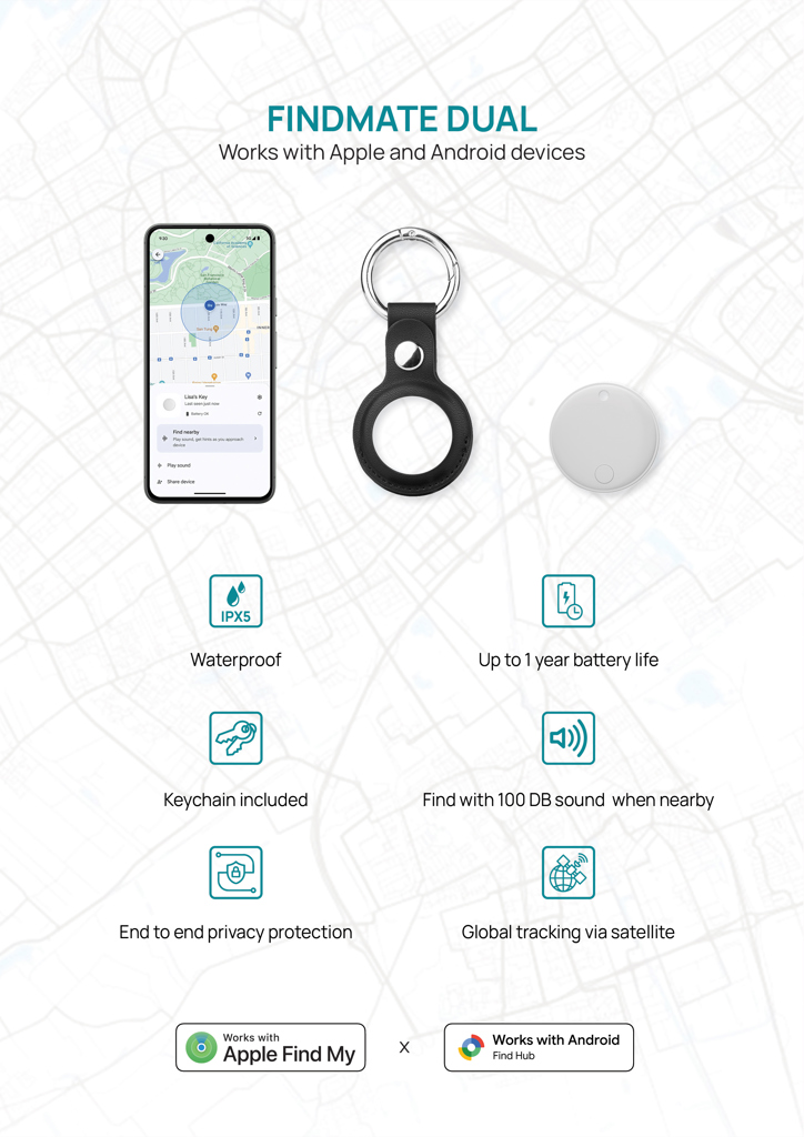 Localizador de artículos Findmate RCS Dual IPX 5