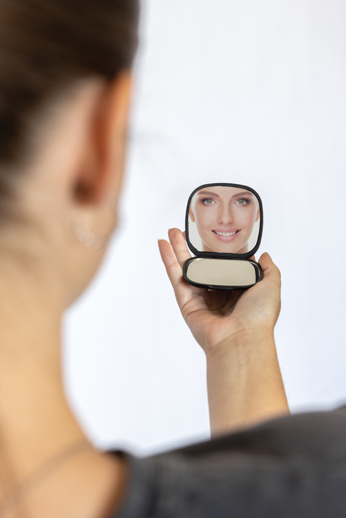 Espejo de maquillaje de plástico reciclado Reflecta RCS
