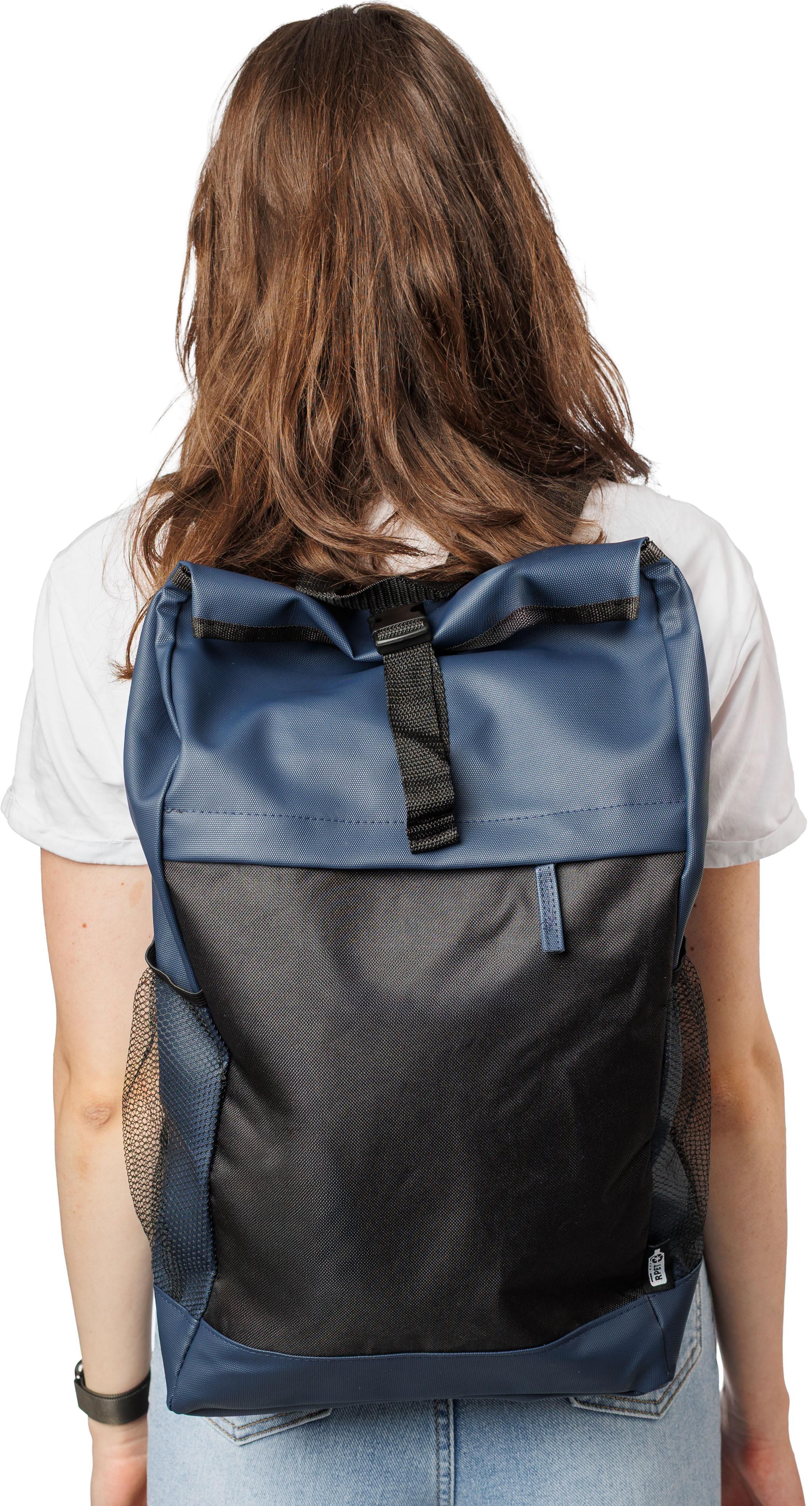 Mochila enrollable de poliéster rPET (600D) Yani