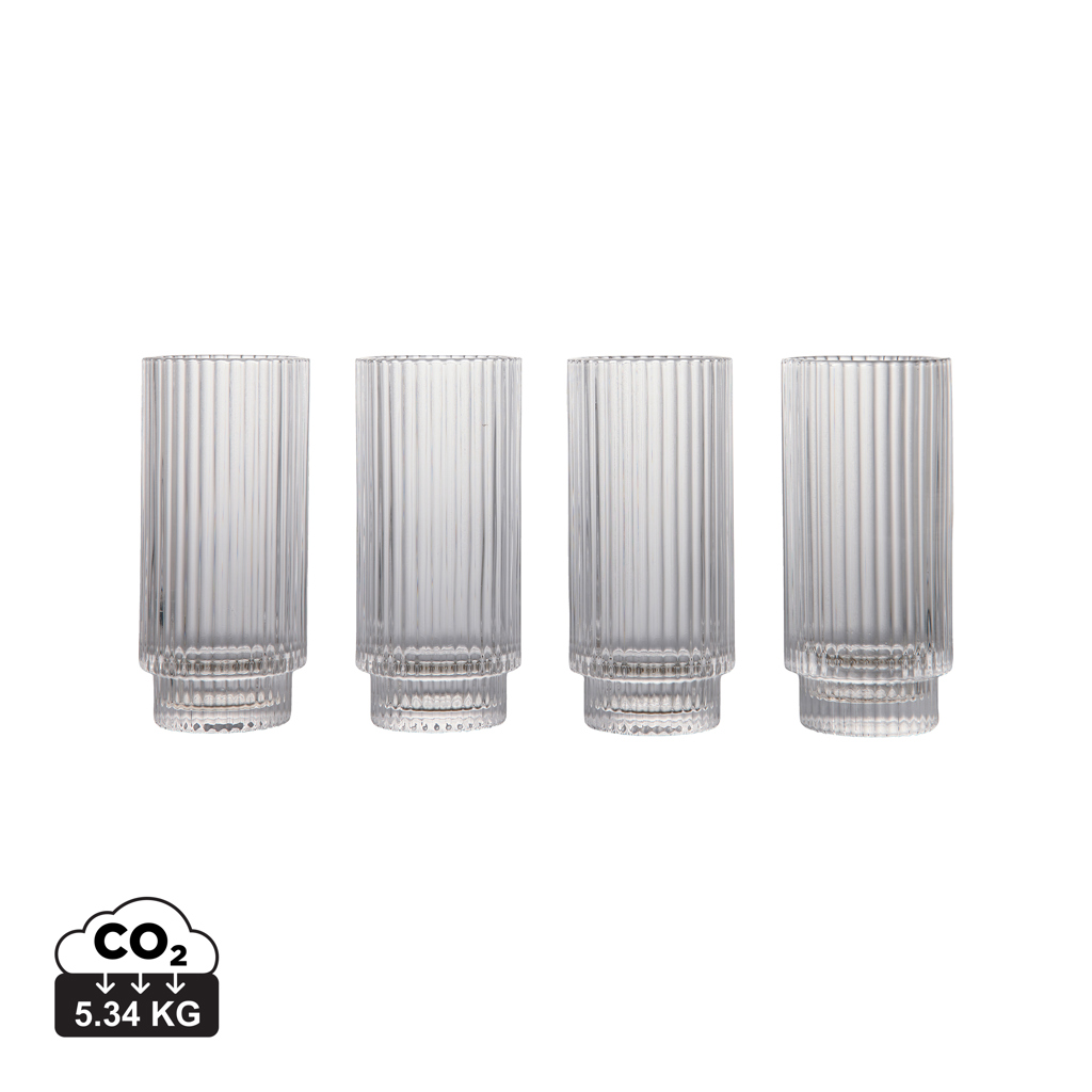 Vaso alto VINGA York, juego de 4 piezas