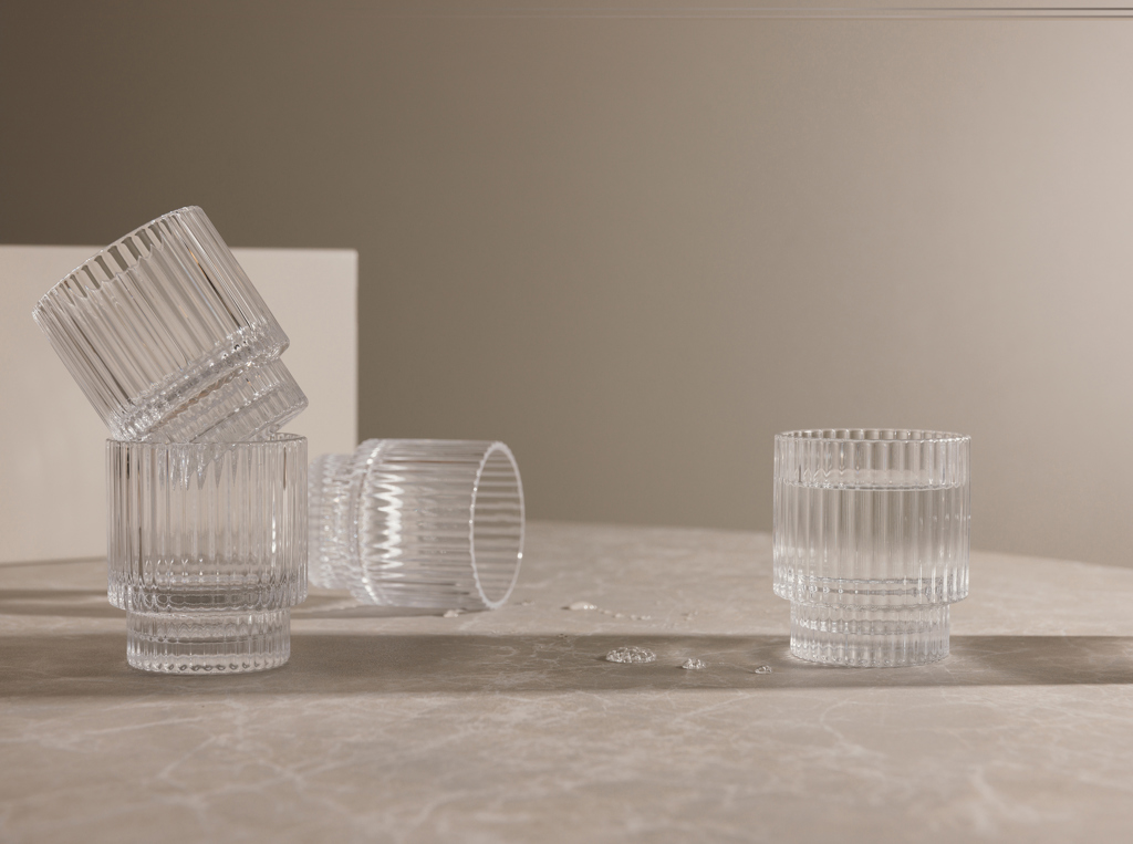 Vaso VINGA York, juego de 4 piezas