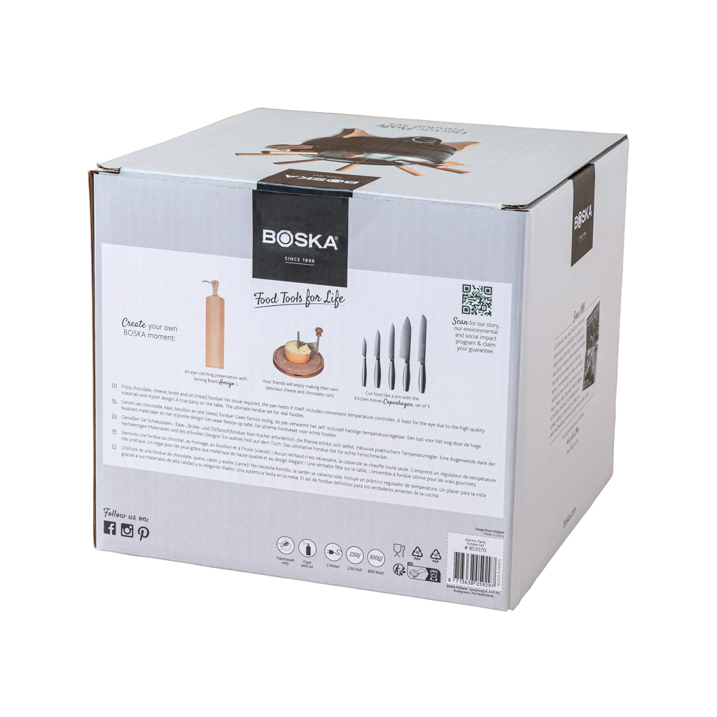 Set fondue eléctrica para fiestas BOSKA 2,3 L (tipo F UE)