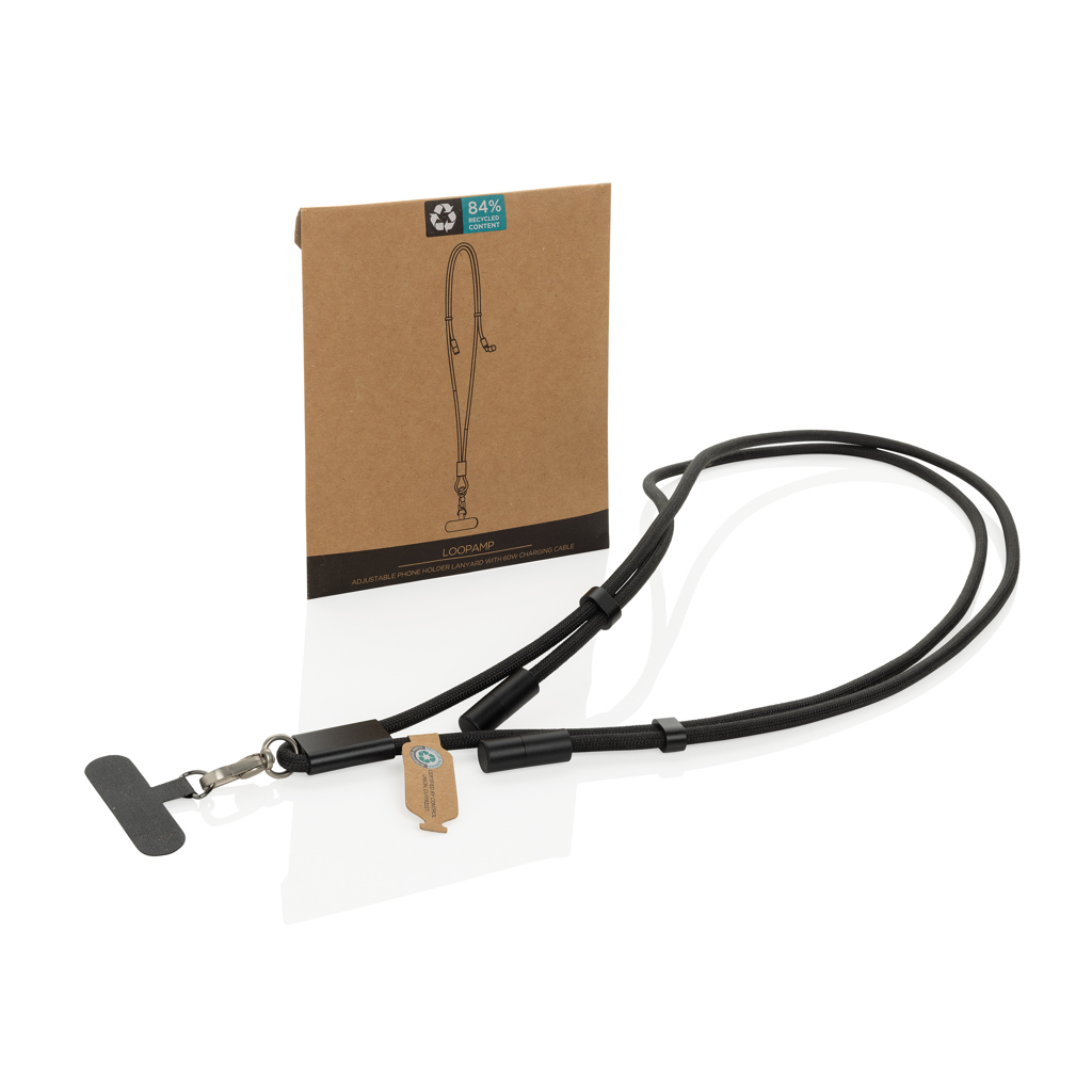 Cable telefónico ajustable LoopAmp RCS RPET cable de 60W