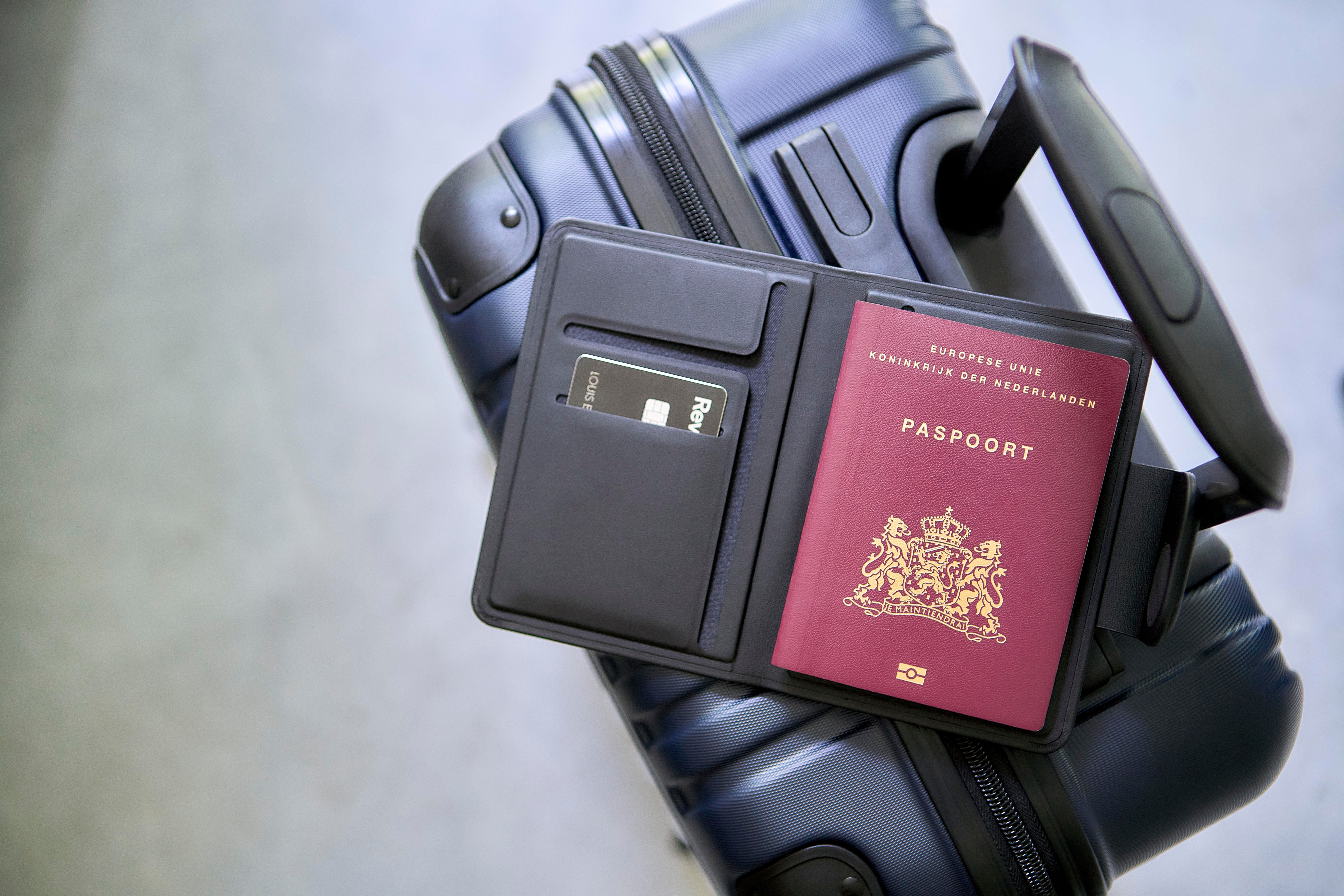 Porta pasaporte de PU reciclado Mavi