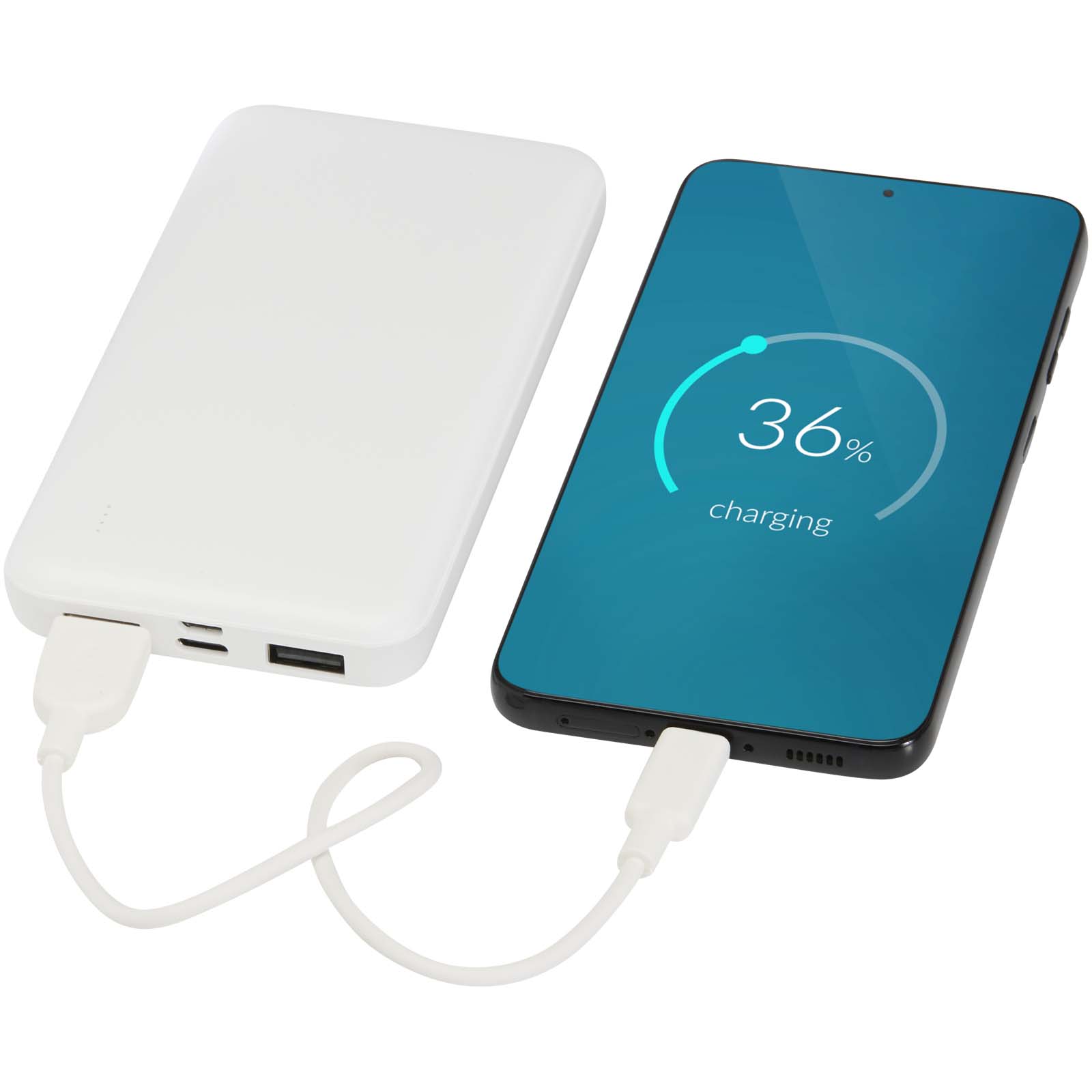 Batería externa de plástico reciclado de 10 000 mAh y 10 W Intan