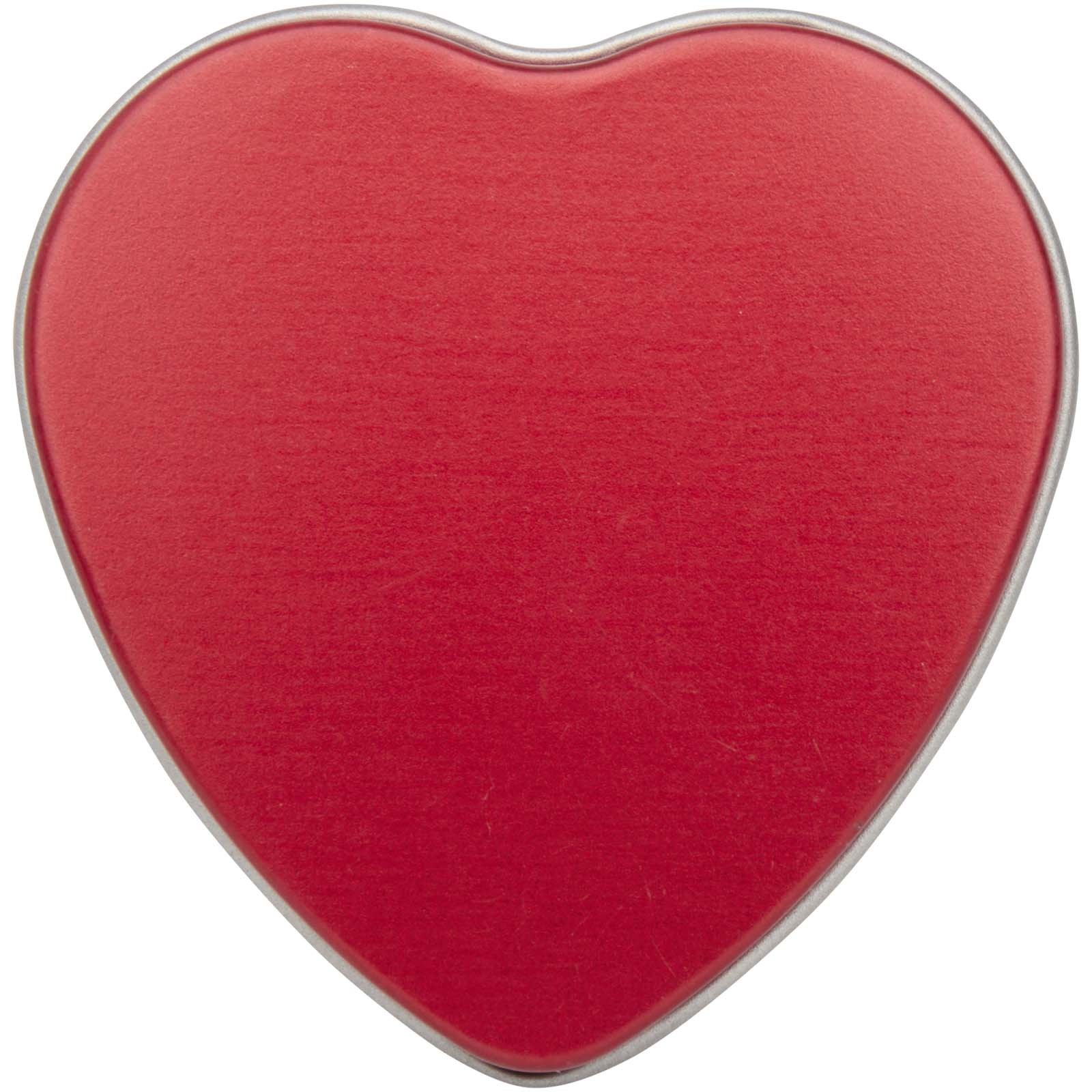 Vela con forma de corazón y aroma de vainilla en caja metálica Blissful