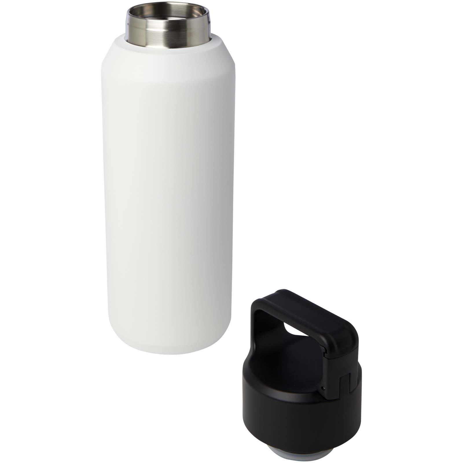 Botella de 600 ml con aislamiento al vacío de cobre en acero inoxidable reciclado con certificado RCS Astra