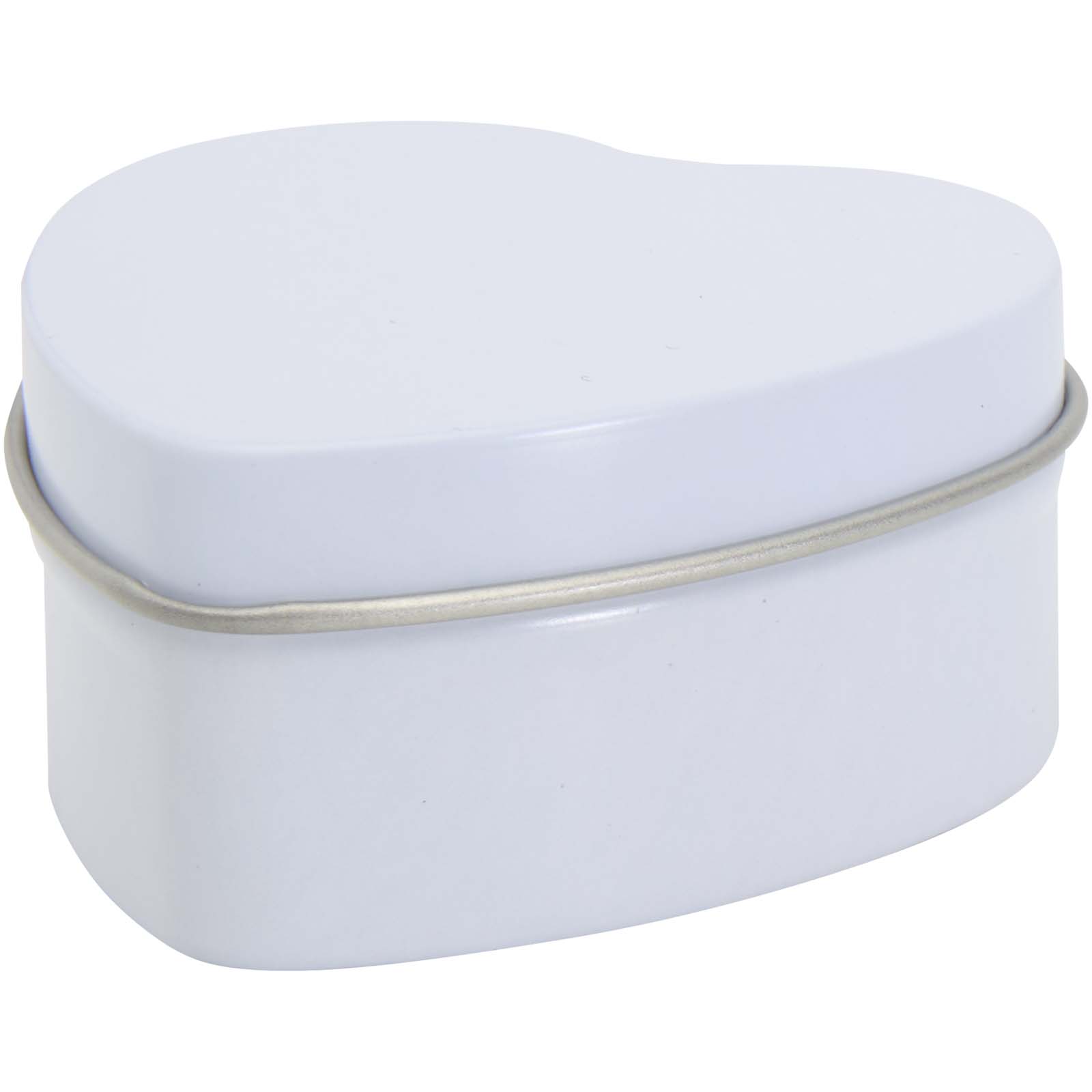 Vela con forma de corazón y aroma de vainilla en caja metálica Blissful