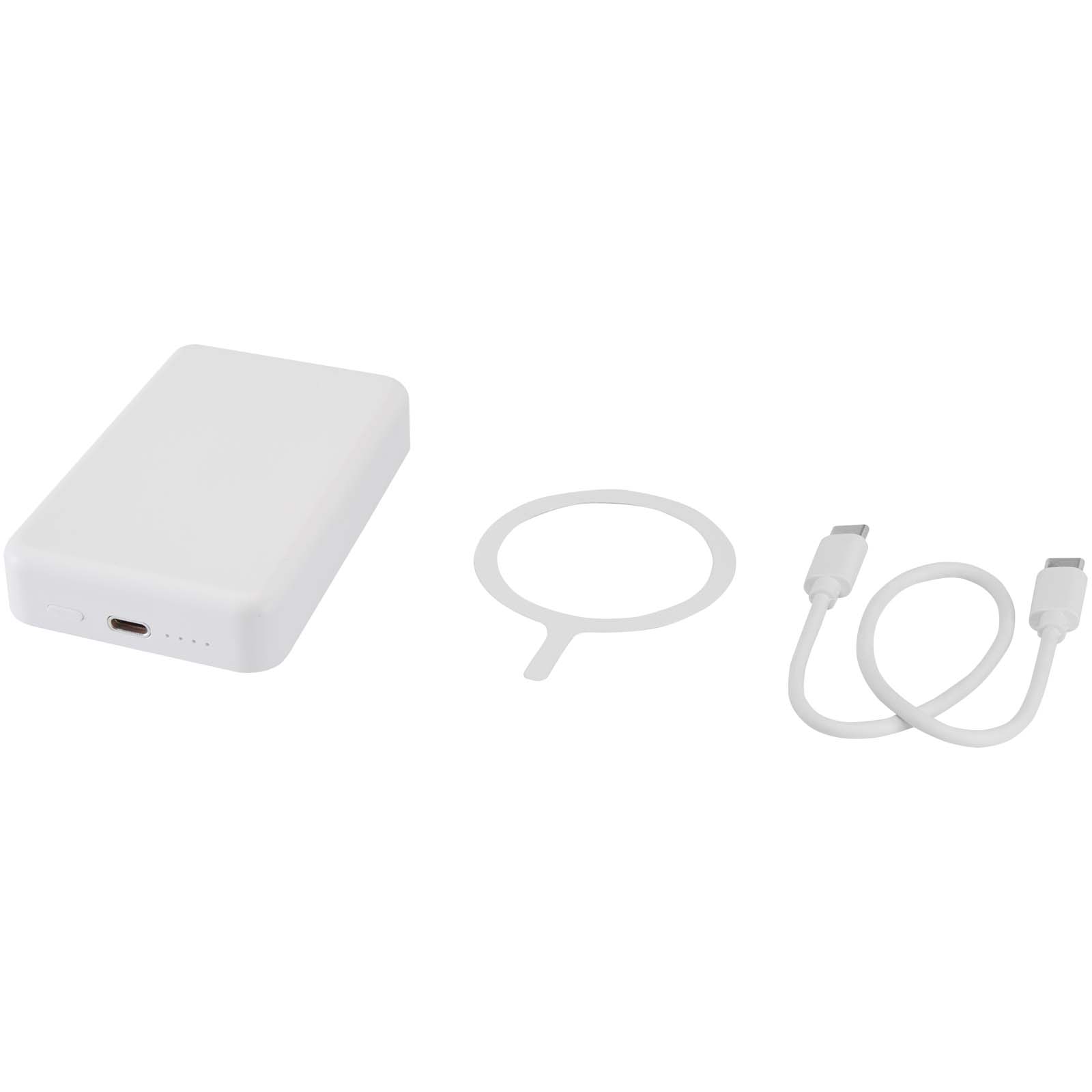 Batería externa inalámbrica magnética de 10 000 mAh y 15 W con PD de 20 W fabricada con plástico reciclado Acrab