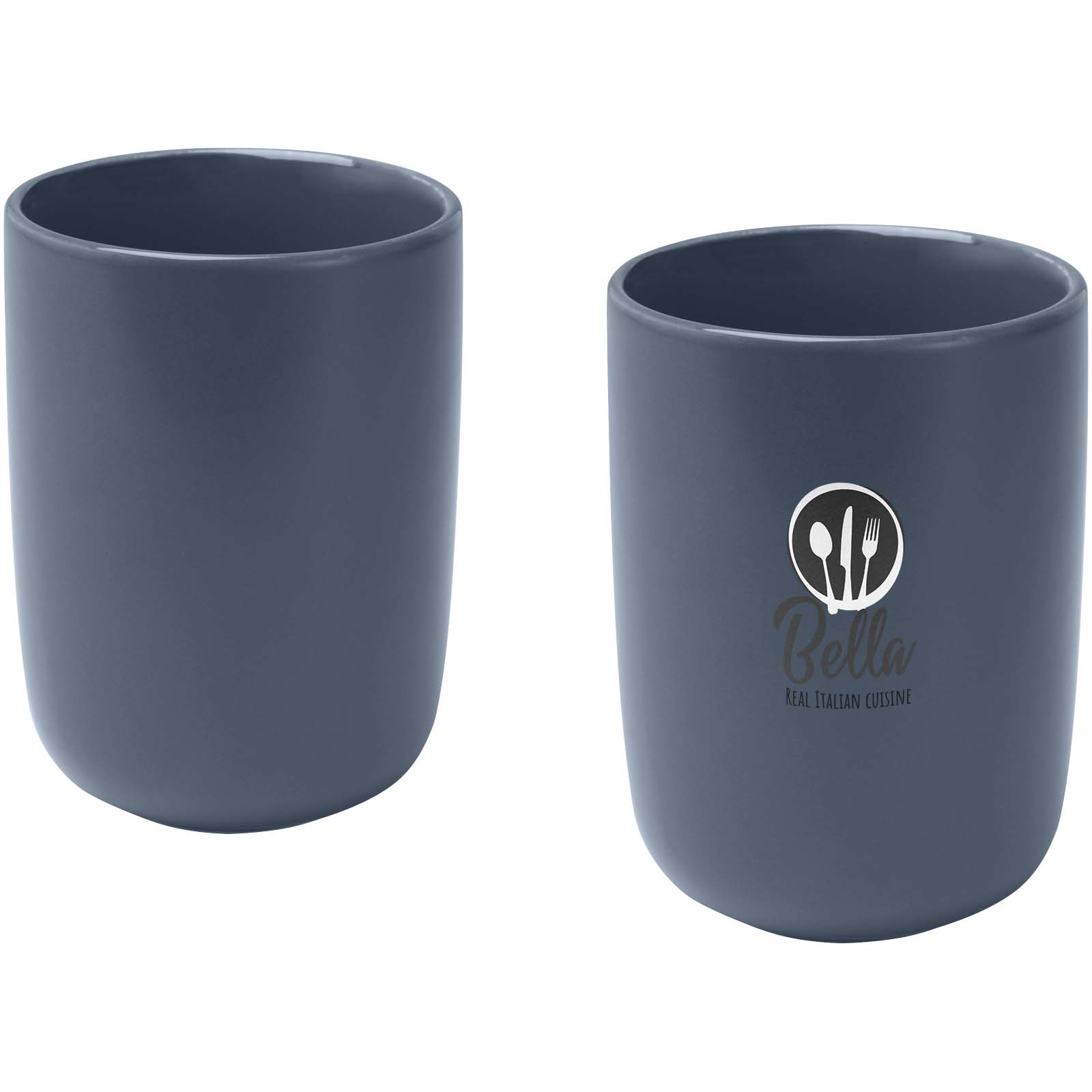Juego de 2 tazas de cerámica de 350 ml Male