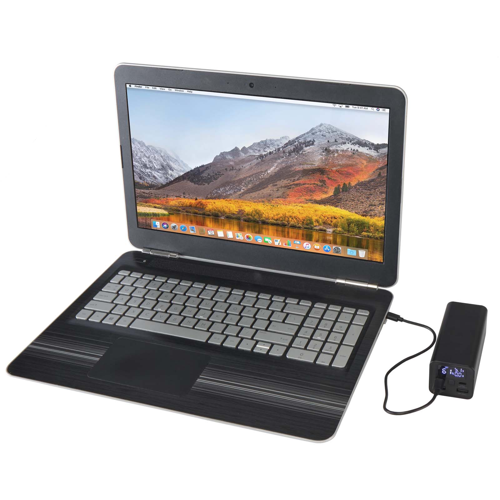 Batería externa para portátil de aluminio reciclado de 20 000 mAh y 70 W Acamar