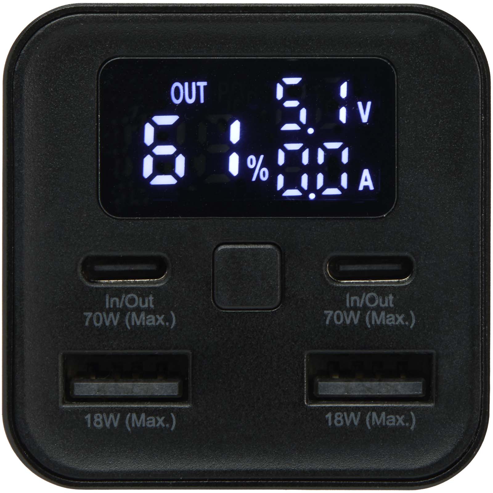 Batería externa para portátil de aluminio reciclado de 20 000 mAh y 70 W Acamar