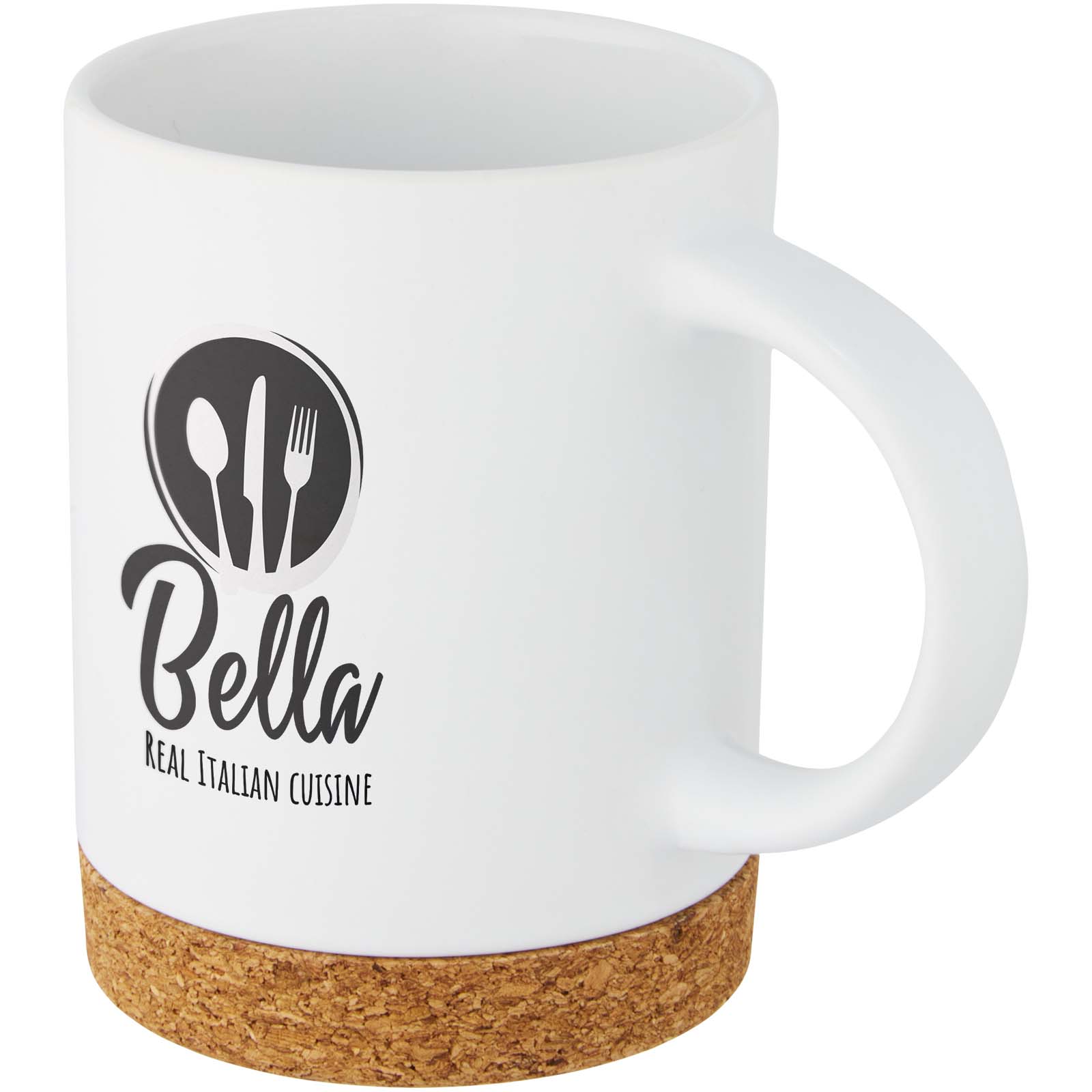 Taza de cerámica de 425 ml con base de corcho Neiva