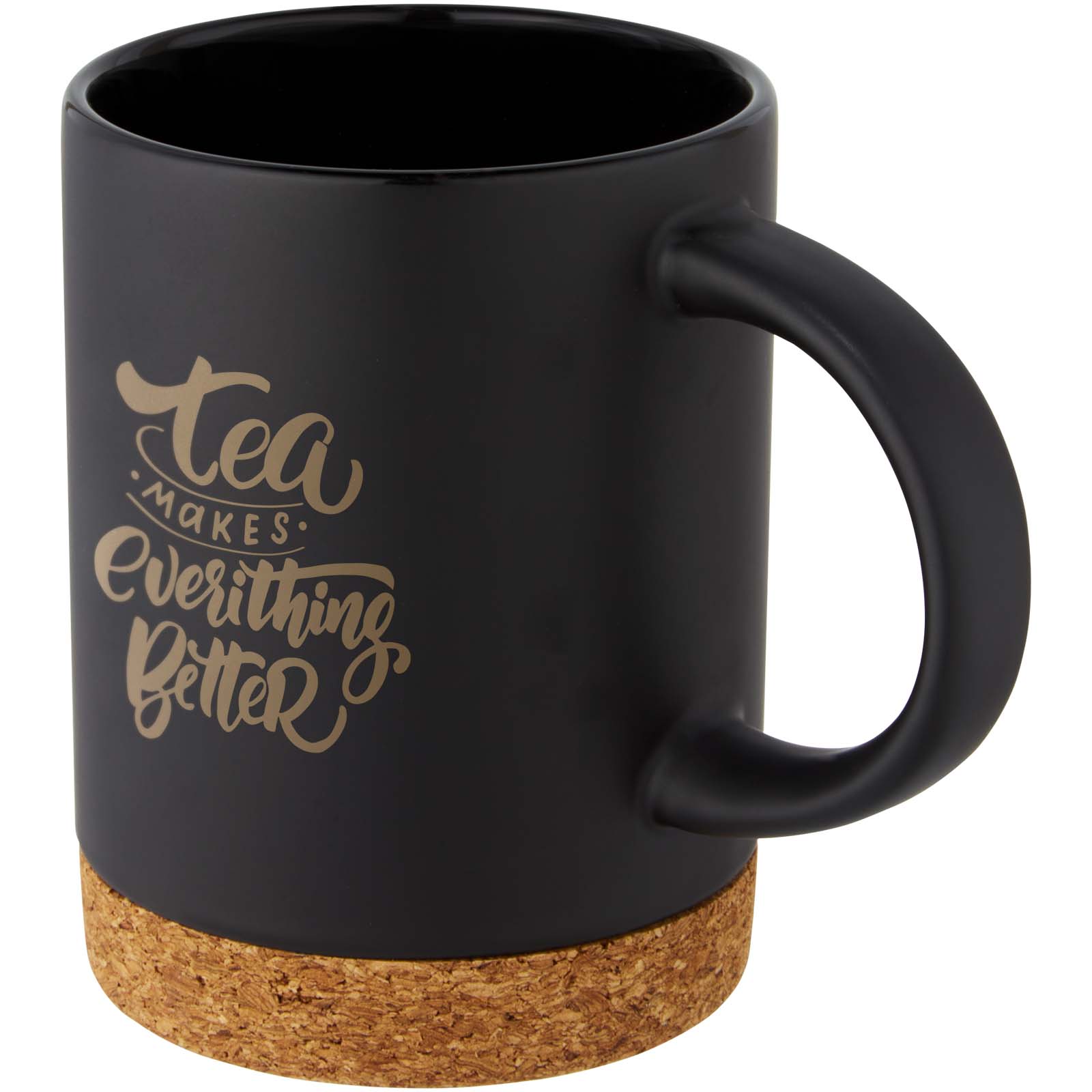 Taza de cerámica de 425 ml con base de corcho Neiva