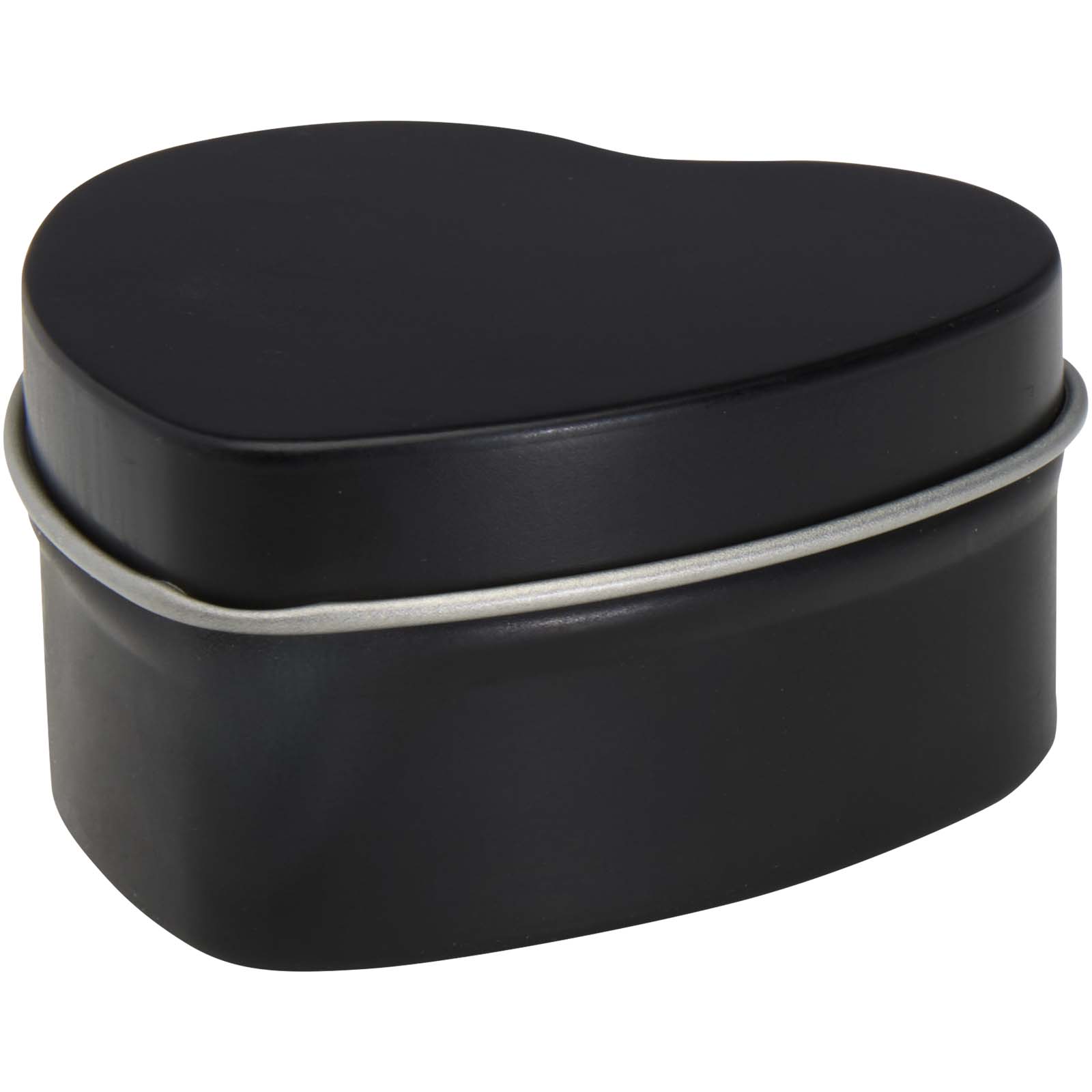 Vela con forma de corazón y aroma de vainilla en caja metálica Blissful