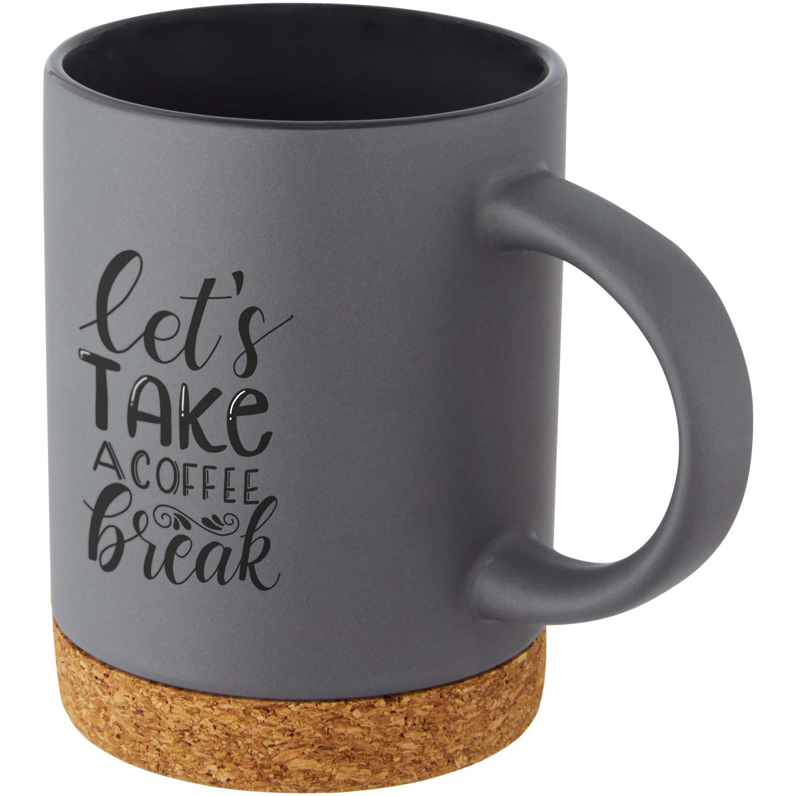 Taza de cerámica de 425 ml con base de corcho Neiva
