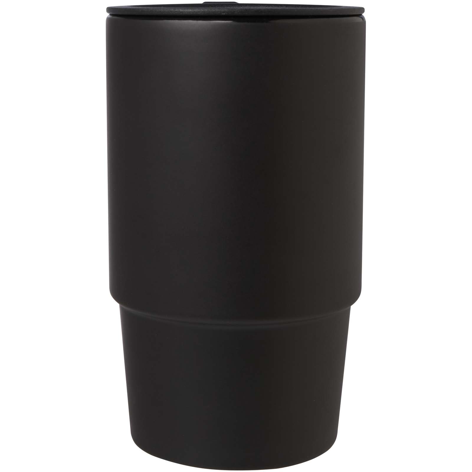 Taza de cerámica con tapa de plástico de 450 ml Carter