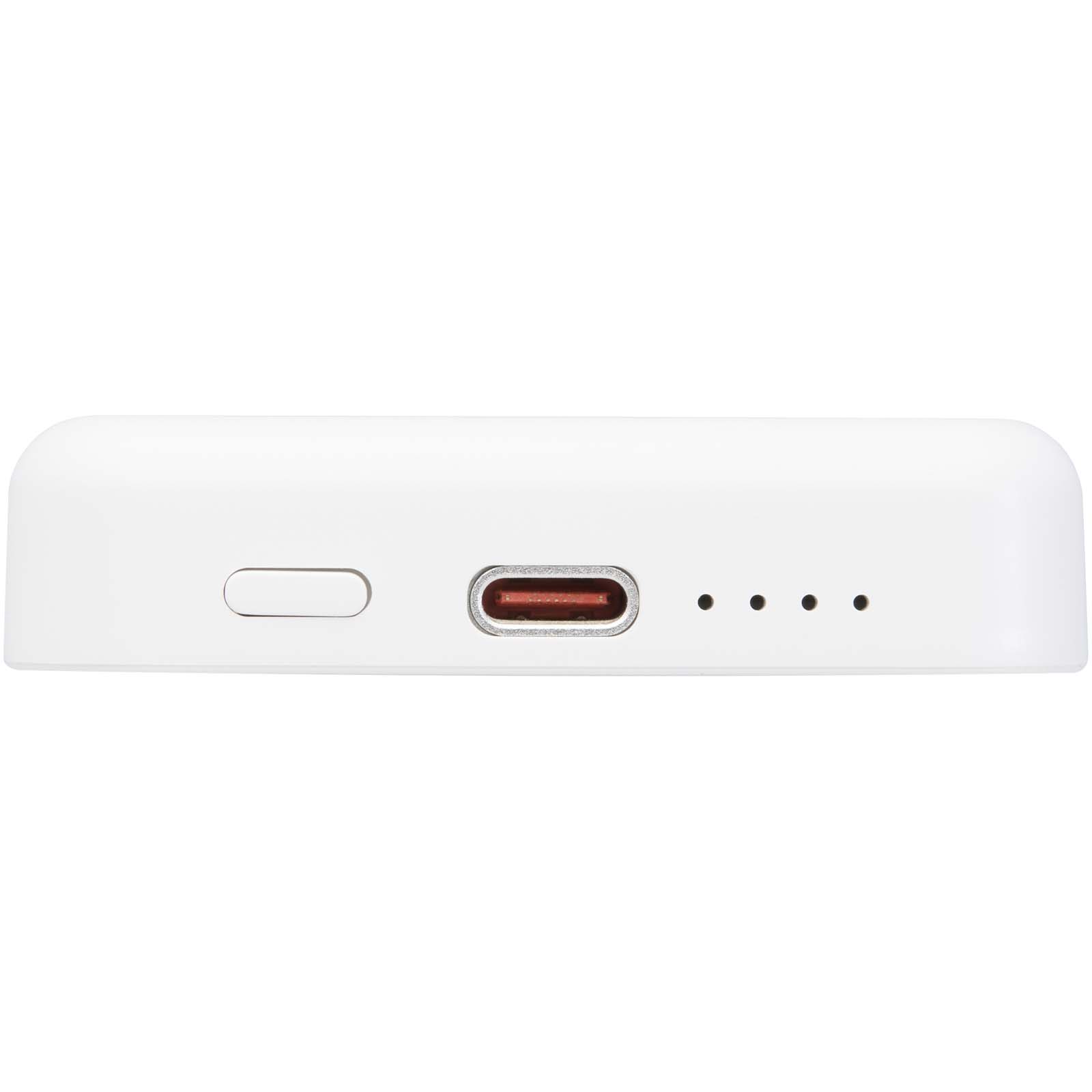 Batería externa inalámbrica magnética de 5000 mAh y 15 W con PD de 20 W fabricada con plástico reciclado Acrab