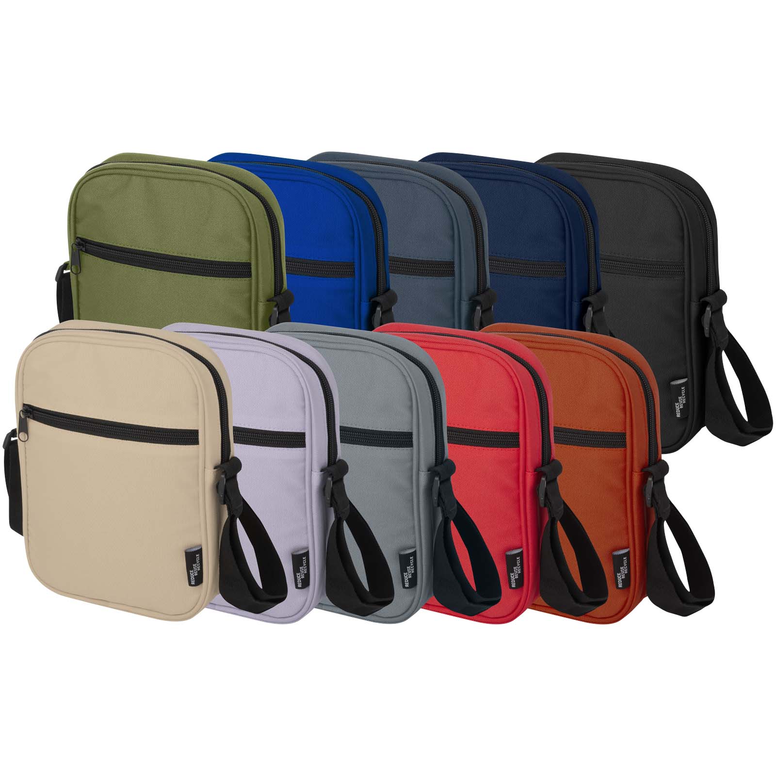Bandolera de material reciclado GRS de 2 l Byron