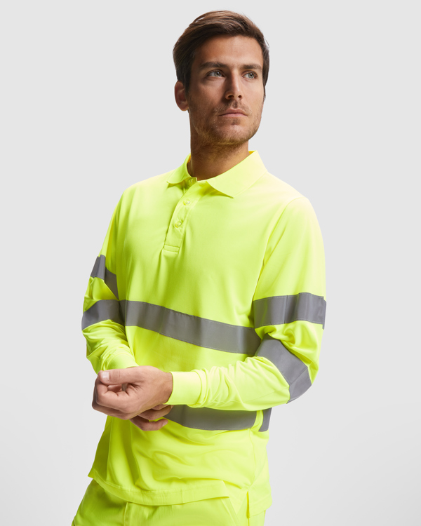 ROLY AV POLO POLARIS MANGA LARGA T/S AMARILLO FLUOR