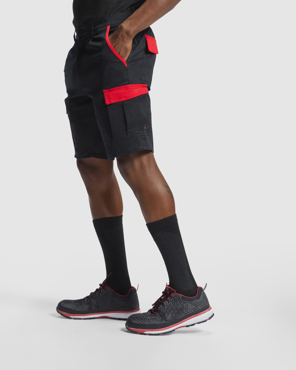 ROLY BERMUDA TAHOE T/S NEGRO/ROJO