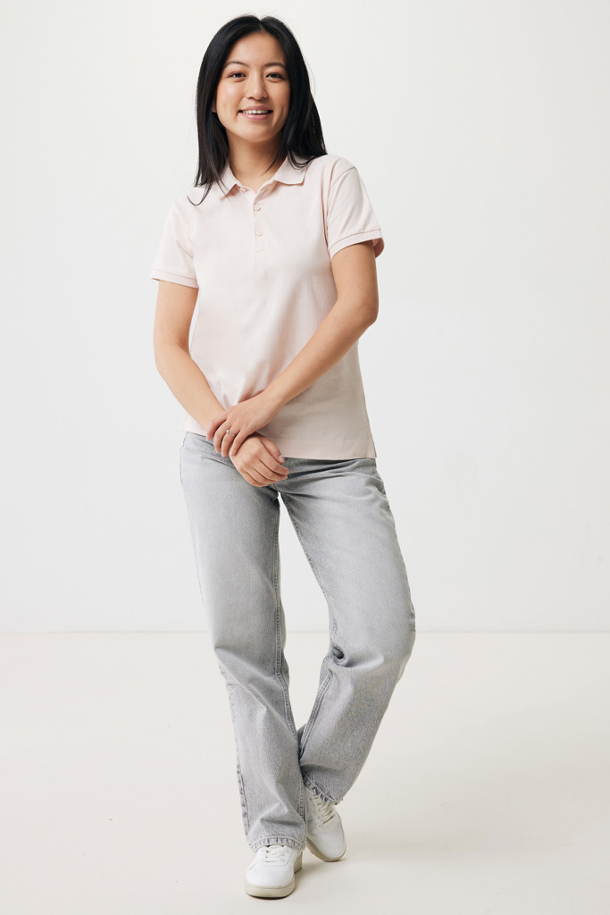 Polo IQONIQ Yosemite piqué algodón reciclado de mujer