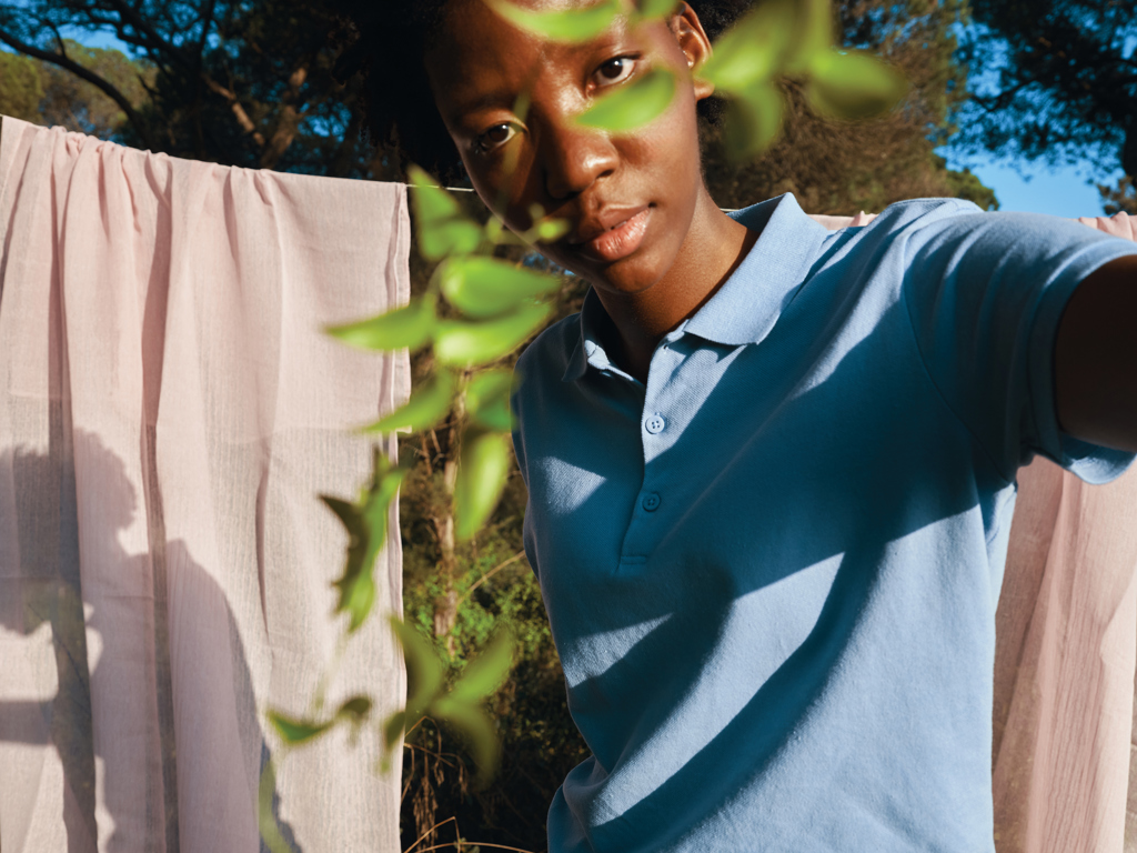 Polo IQONIQ Yosemite piqué algodón reciclado de mujer