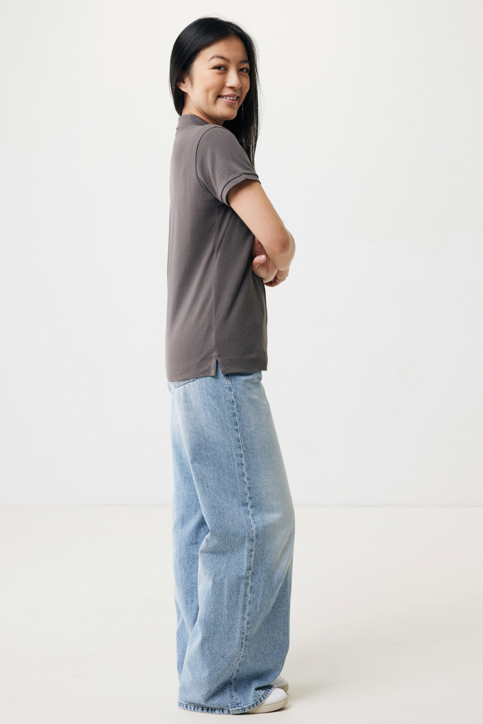 Polo IQONIQ Yosemite piqué algodón reciclado de mujer