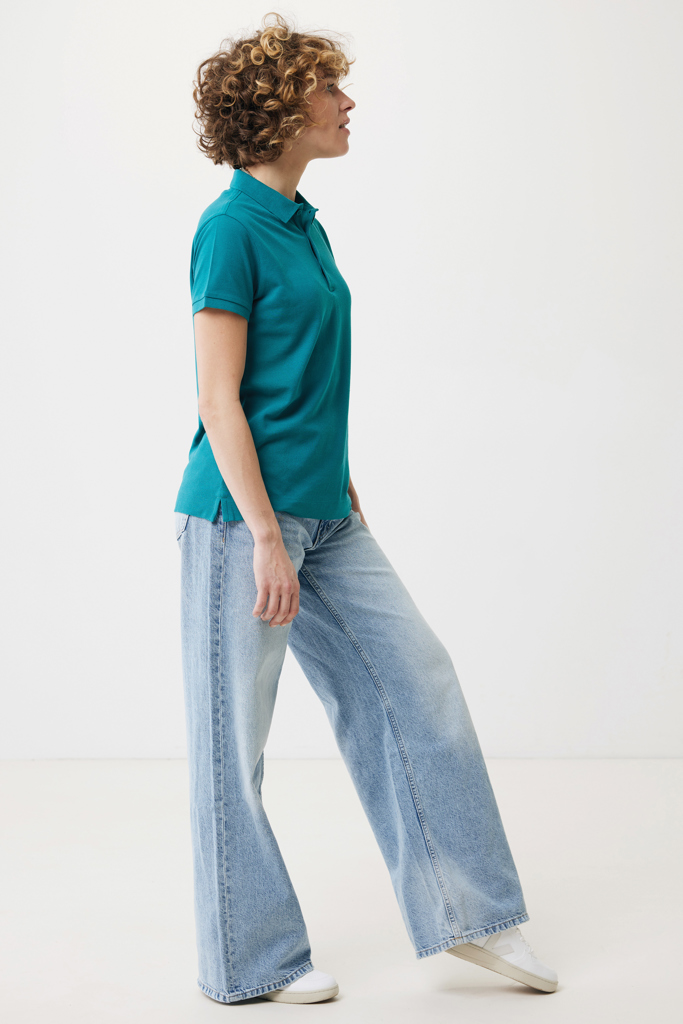 Polo IQONIQ Yosemite piqué algodón reciclado de mujer