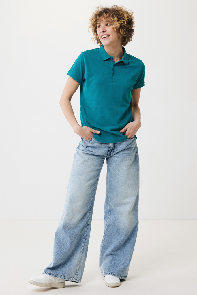 Polo IQONIQ Yosemite piqué algodón reciclado de mujer
