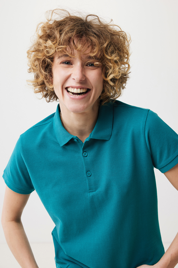 Polo IQONIQ Yosemite piqué algodón reciclado de mujer