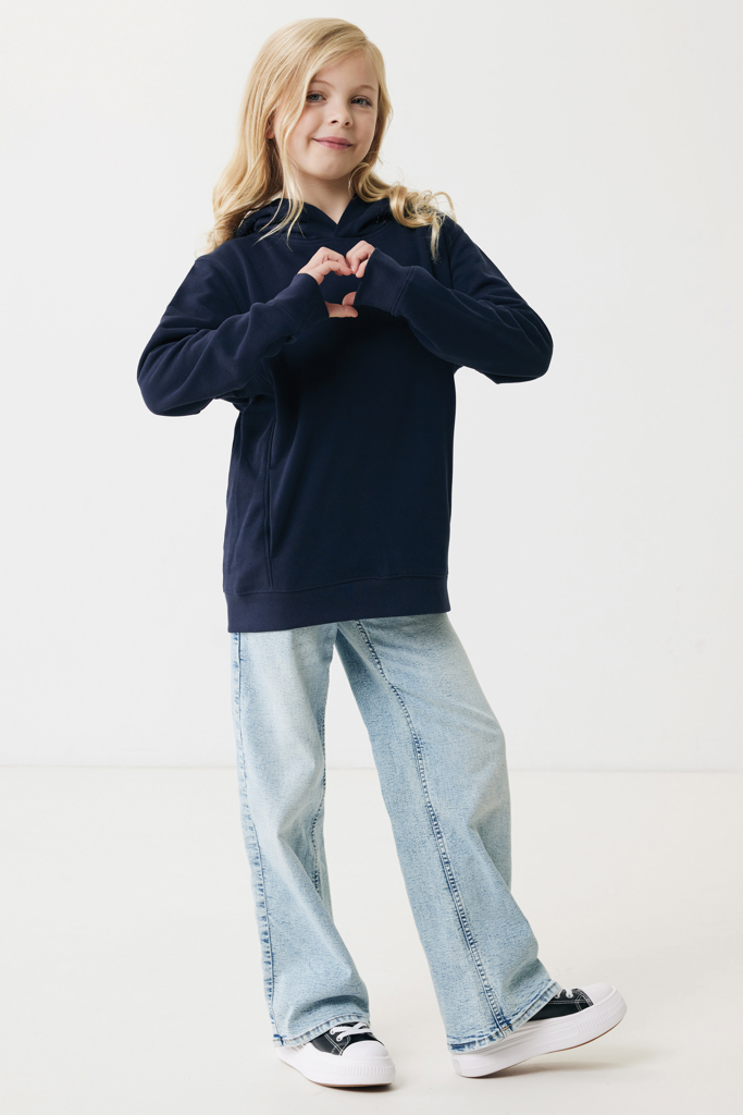 IQONIQ Yengo kids recycled cotton hoodie with sidepockets