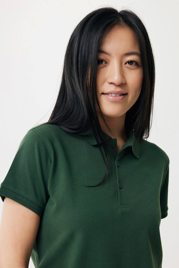 Polo IQONIQ Yosemite piqué algodón reciclado de mujer