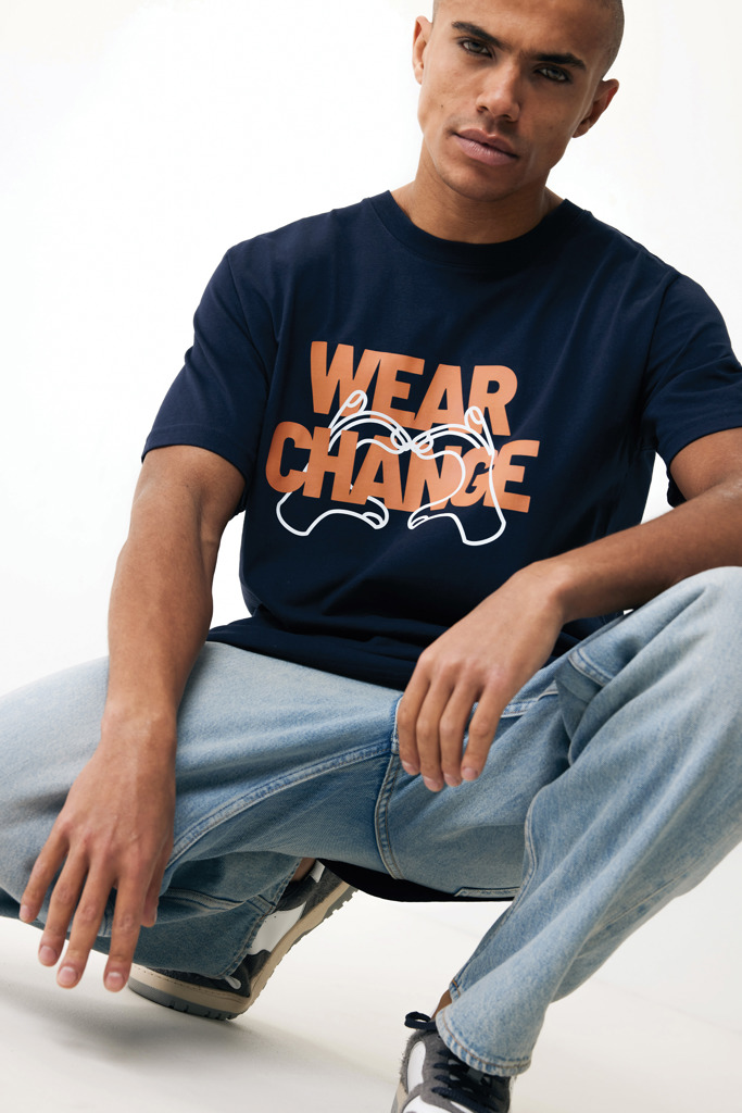 IQONIQ Kakadu relaxed recycled cotton t-shirt