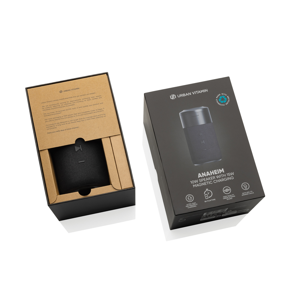 Altavoz Urban Vitamin Anaheim 10W RCS reciclado cargador 15W
