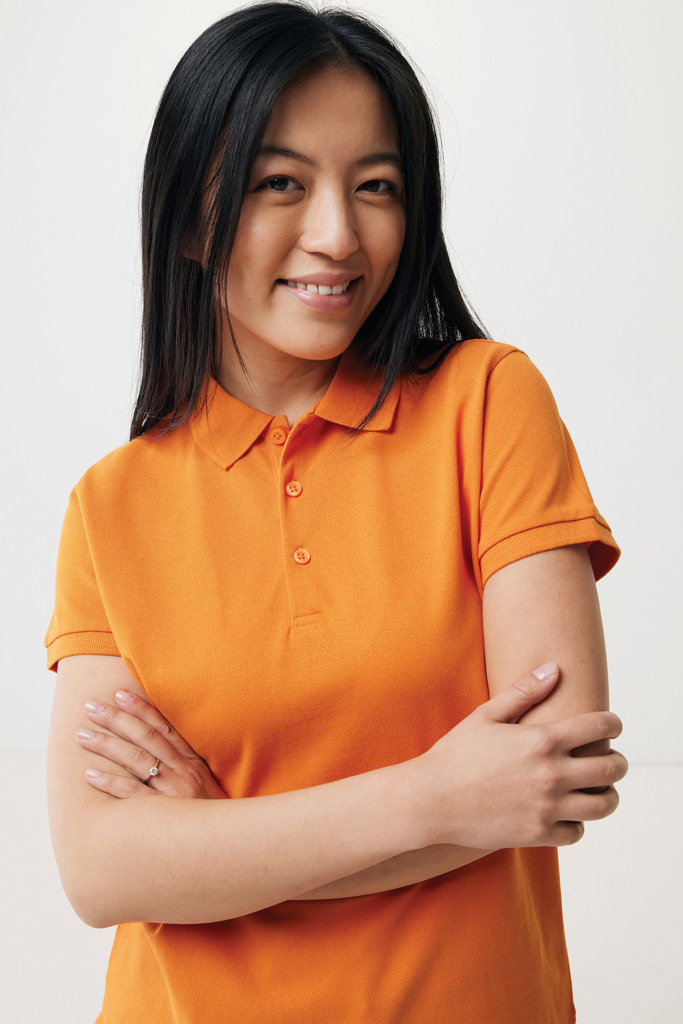 Polo IQONIQ Yosemite piqué algodón reciclado de mujer