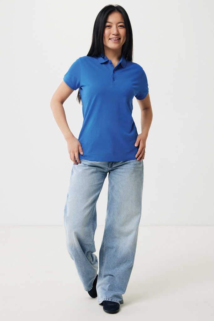 Polo IQONIQ Yosemite piqué algodón reciclado de mujer