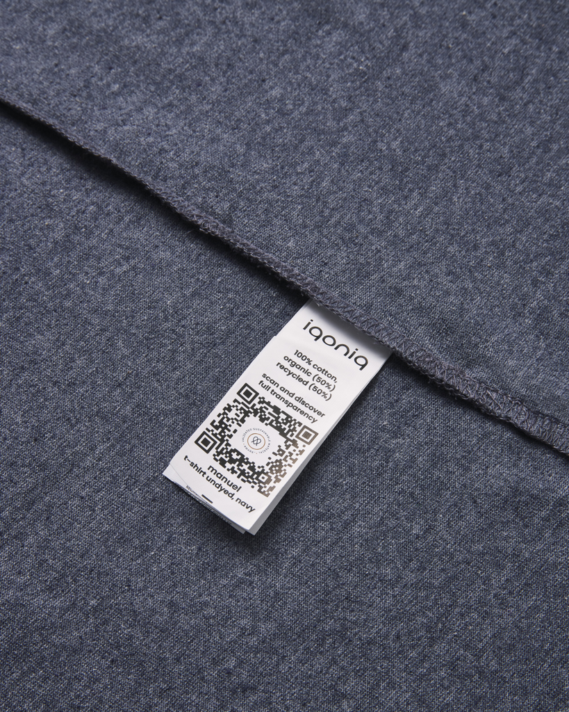 IQONIQ Manuel recycled cotton t-shirt undyed