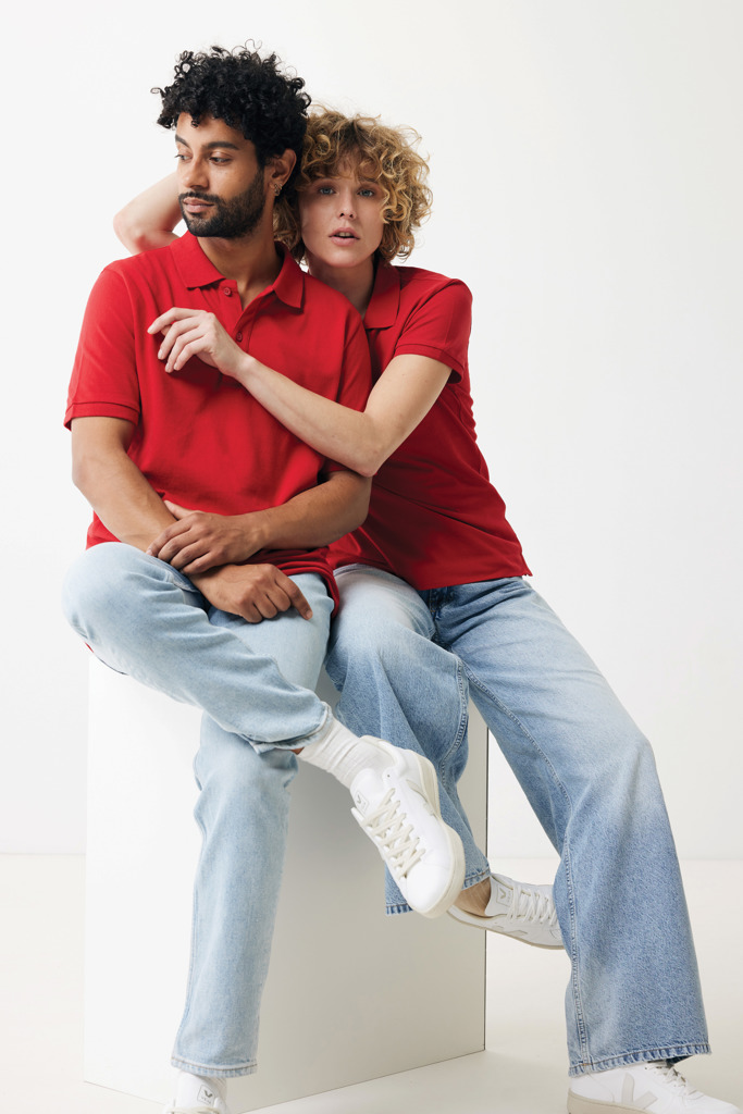 Polo IQONIQ Yosemite piqué algodón reciclado de mujer