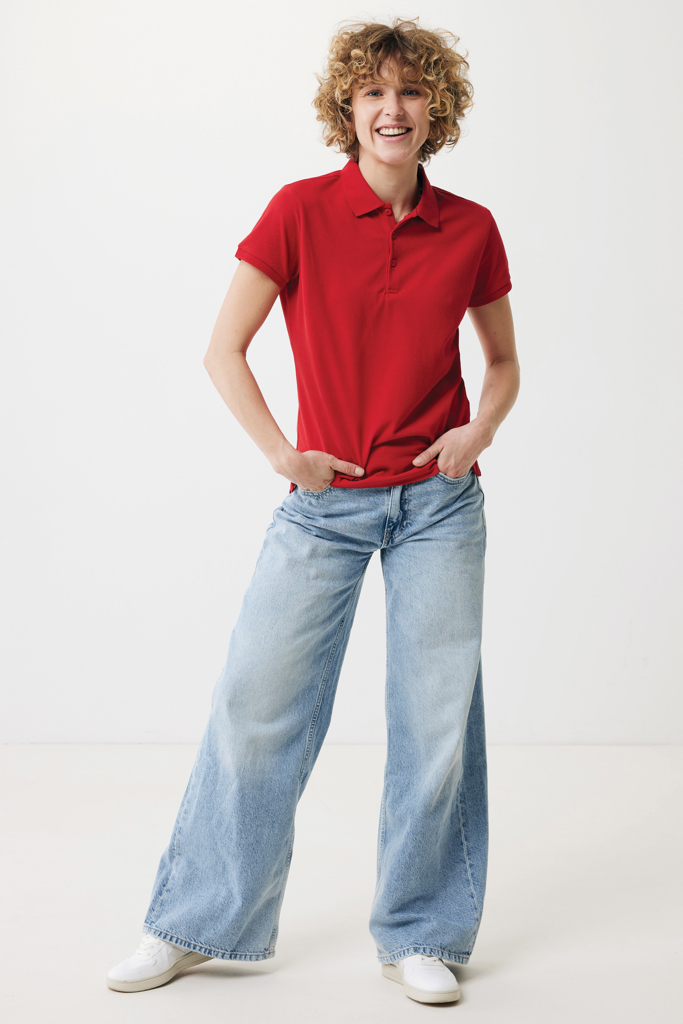 Polo IQONIQ Yosemite piqué algodón reciclado de mujer