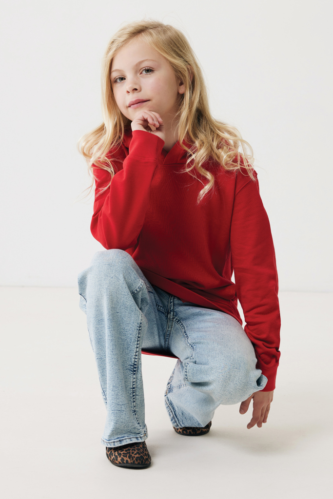 IQONIQ Yengo kids recycled cotton hoodie with sidepockets