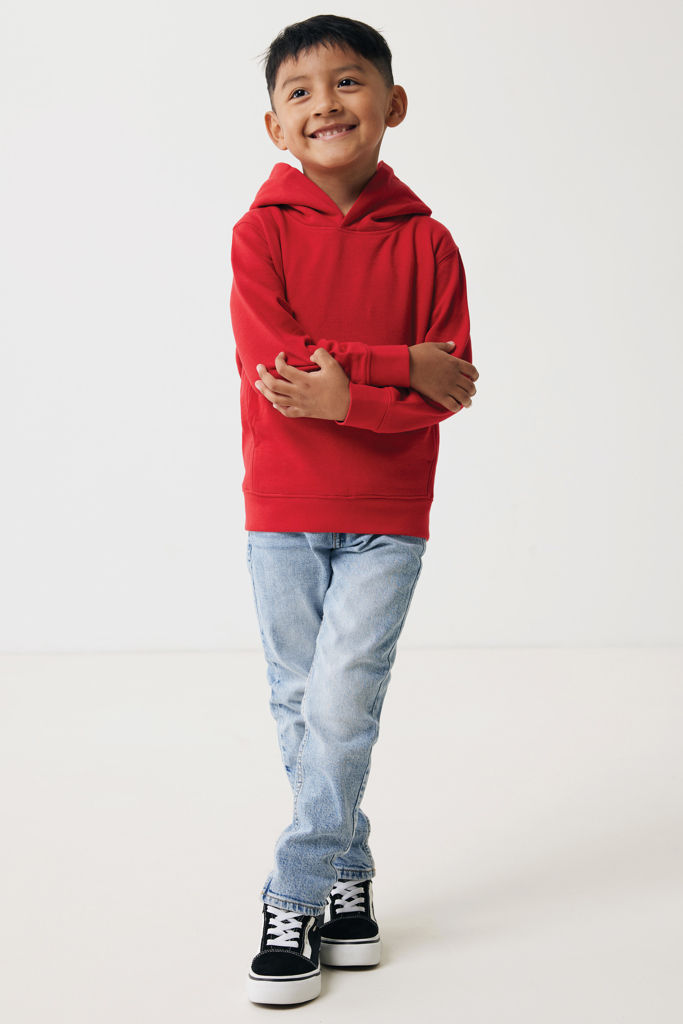 IQONIQ Yengo kids recycled cotton hoodie with sidepockets