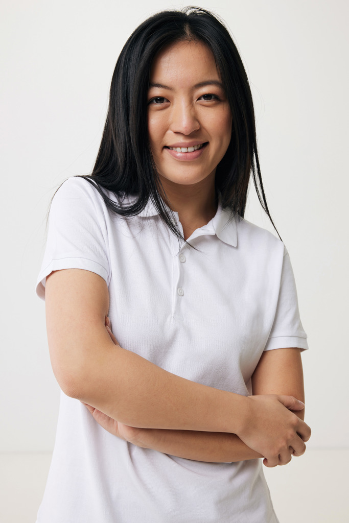 Polo IQONIQ Yosemite piqué algodón reciclado de mujer