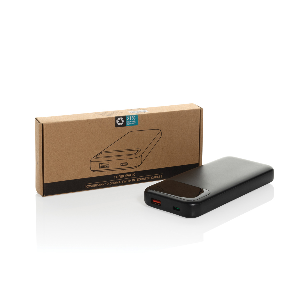 Powerbank Turbopack RCS 10.000 mAh cables integrados