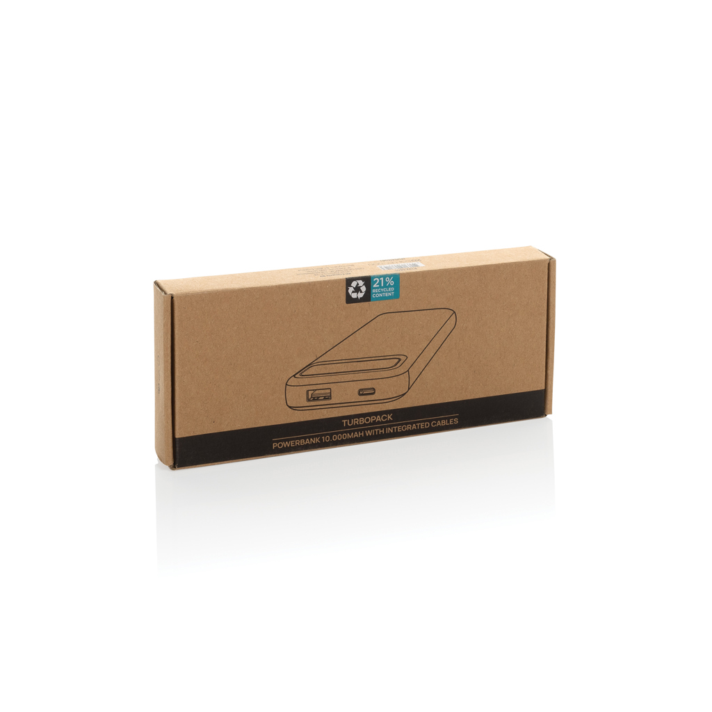 Powerbank Turbopack RCS 10.000 mAh cables integrados