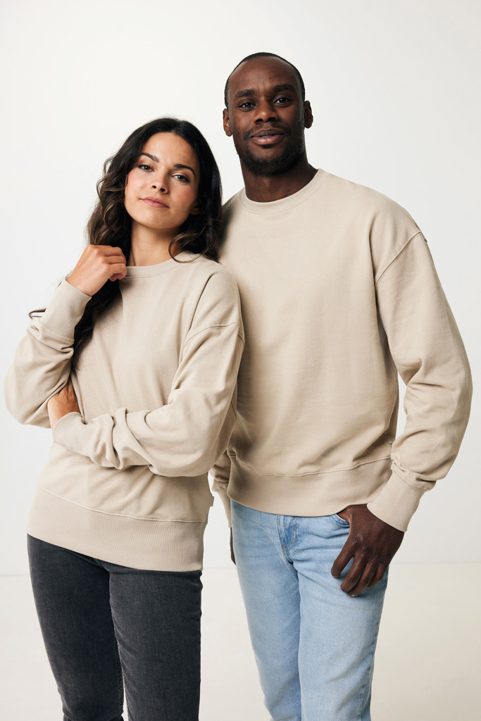 IQONIQ Kruger Sudadera Cuello Redondo Relax Fit Algodón Reci